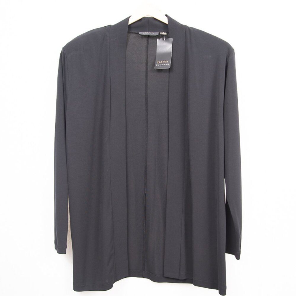 NWT Dana Buchman Black Cardigan Black S